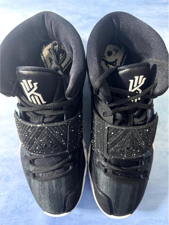 Nike Kyrie 6 Jet Black Men\'s Basketball Mid Top Shoes BQ4630-001 Size 10.5 main image 11